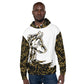 Men's White Forest Wolf Hoodie - DoggyLoveandMore