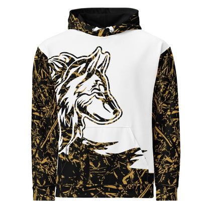 Men's White Forest Wolf Hoodie - DoggyLoveandMore