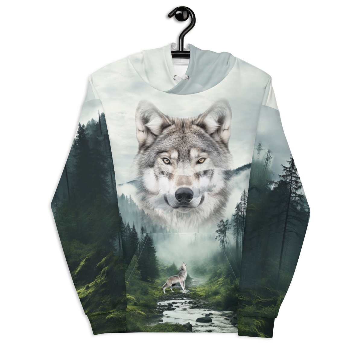 Mountain Wolf Hoodie - DoggyLoveandMore