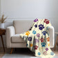 Paw Prints Throw Blanket - DoggyLoveandMore