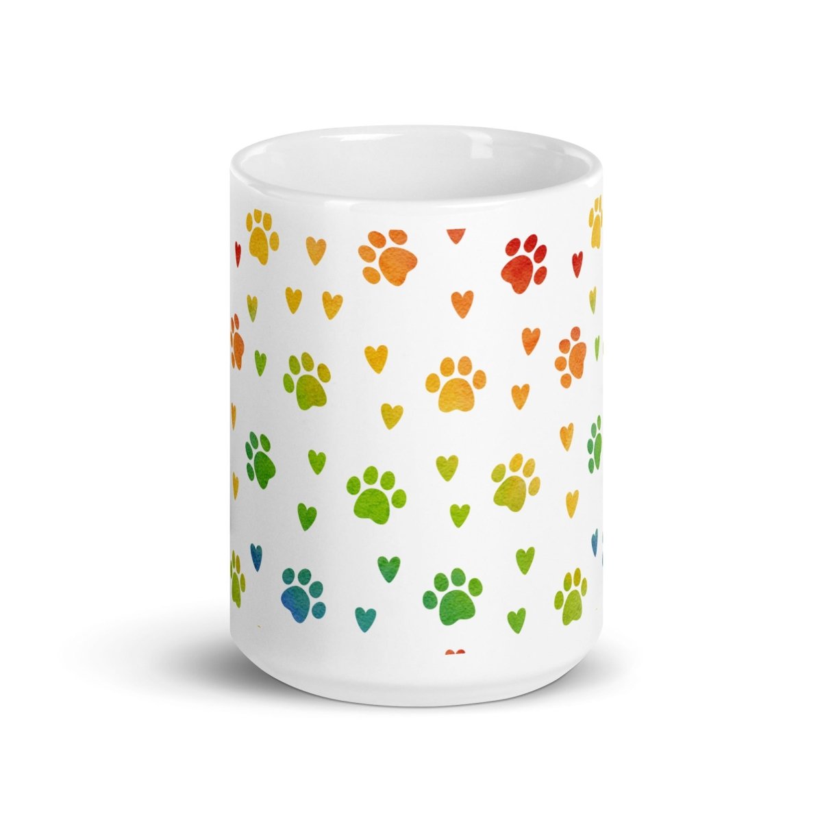 Paw Prints White Mug - DoggyLoveandMore