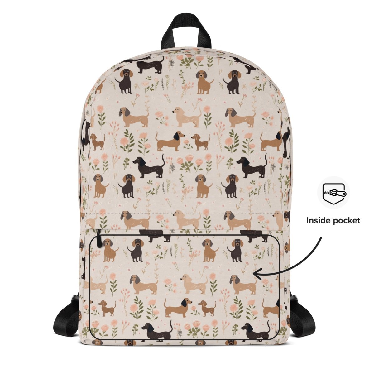 Pink Dachshund Backpack - DoggyLoveandMore