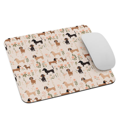 Pink Dachshund Dog Mouse Pad - DoggyLoveandMore