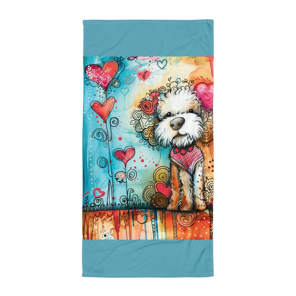 Poodle Dog Beach Towel - DoggyLoveandMore