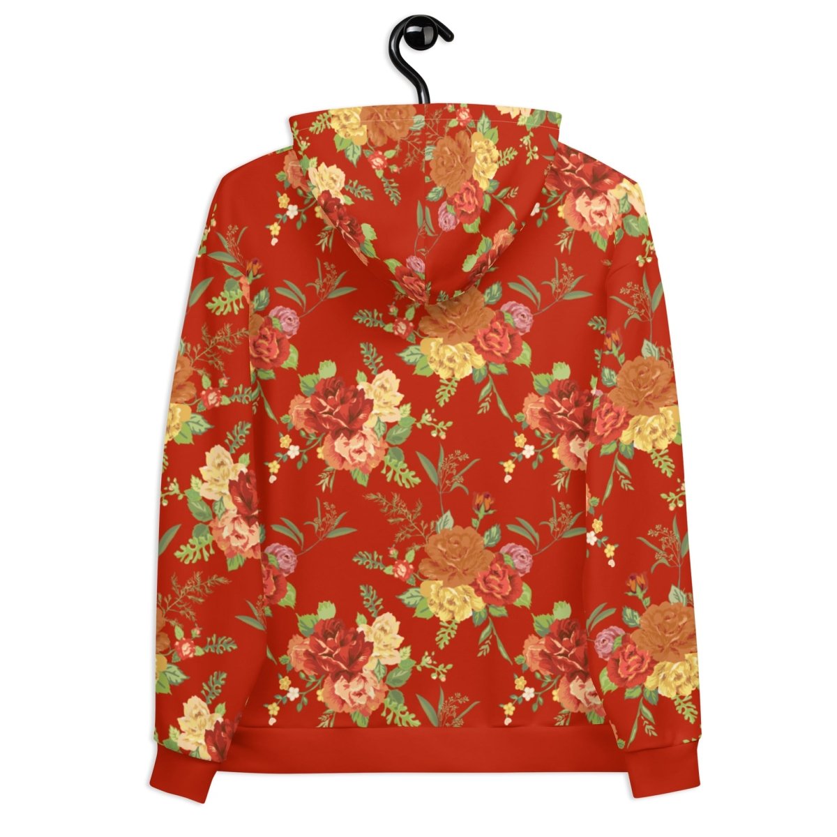 Red Floral Dog Mom Hoodie - DoggyLoveandMore