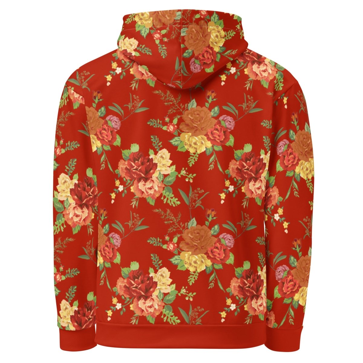 Red Floral Dog Mom Hoodie - DoggyLoveandMore