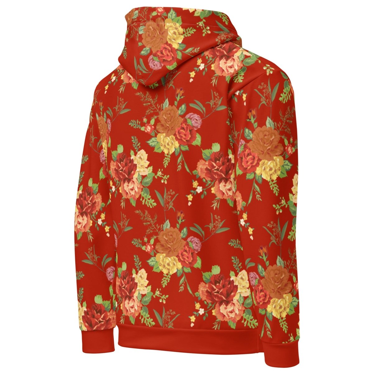 Red Floral Dog Mom Hoodie - DoggyLoveandMore