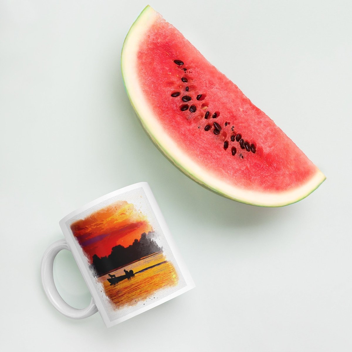 Sunset on the Lake Mug - DoggyLoveandMore