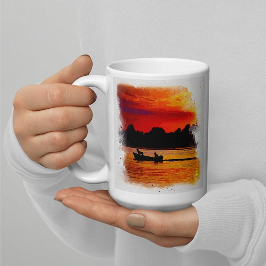 Sunset on the Lake Mug - DoggyLoveandMore