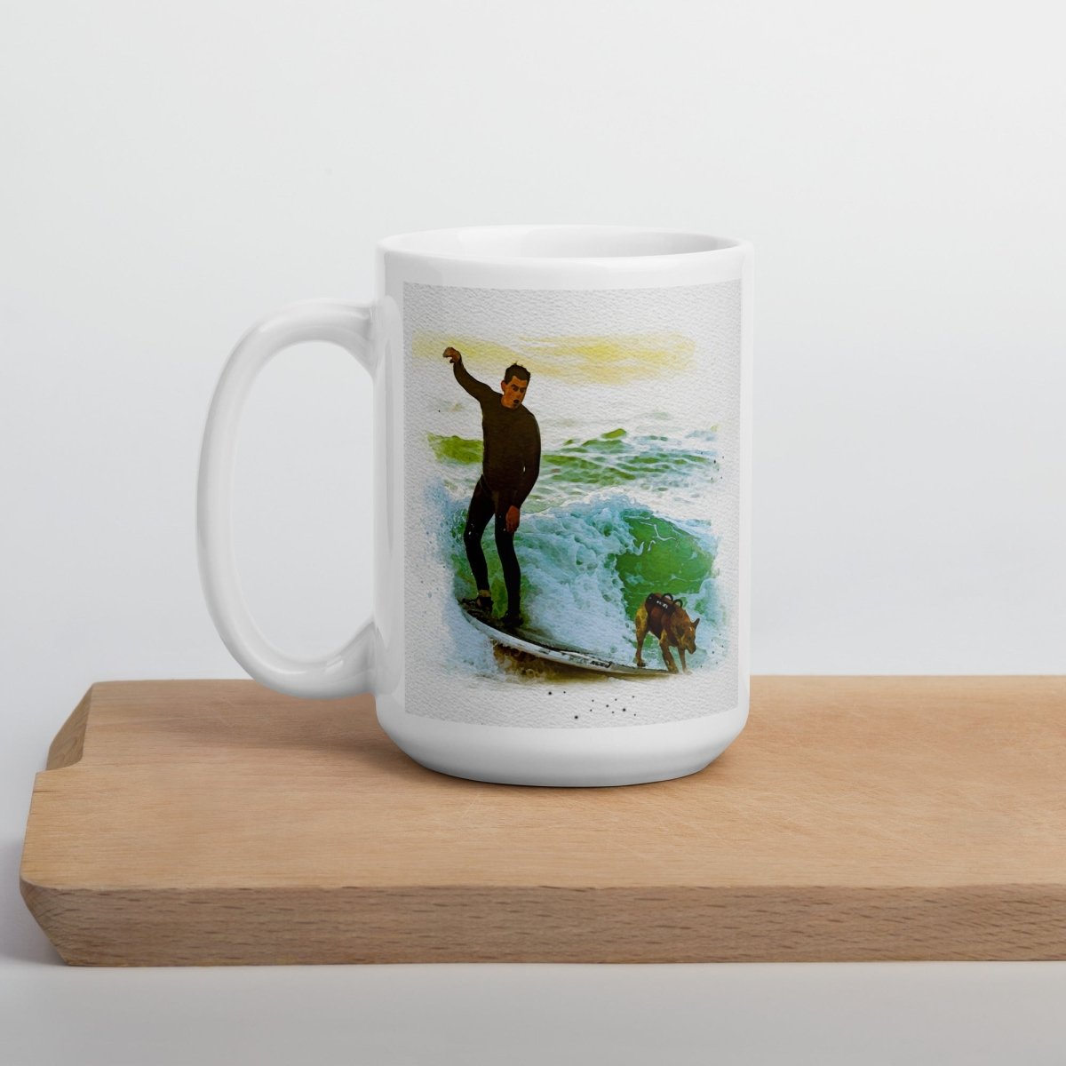 Surf Dog Mug - DoggyLoveandMore