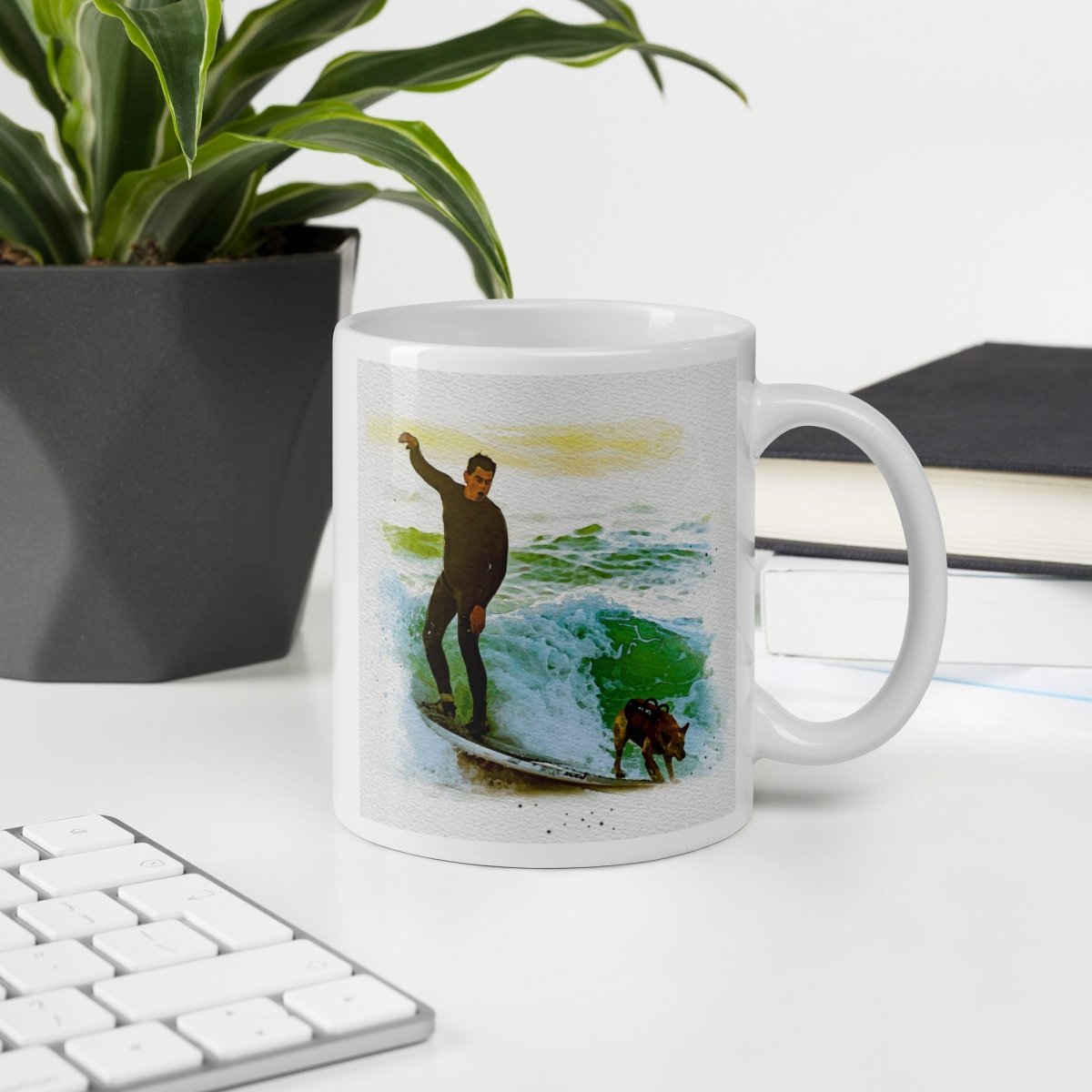 Surf Dog Mug - DoggyLoveandMore