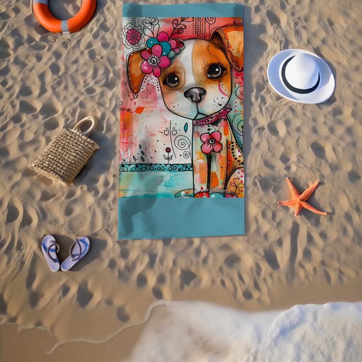 Sweet Dog Beach Towel - DoggyLoveandMore