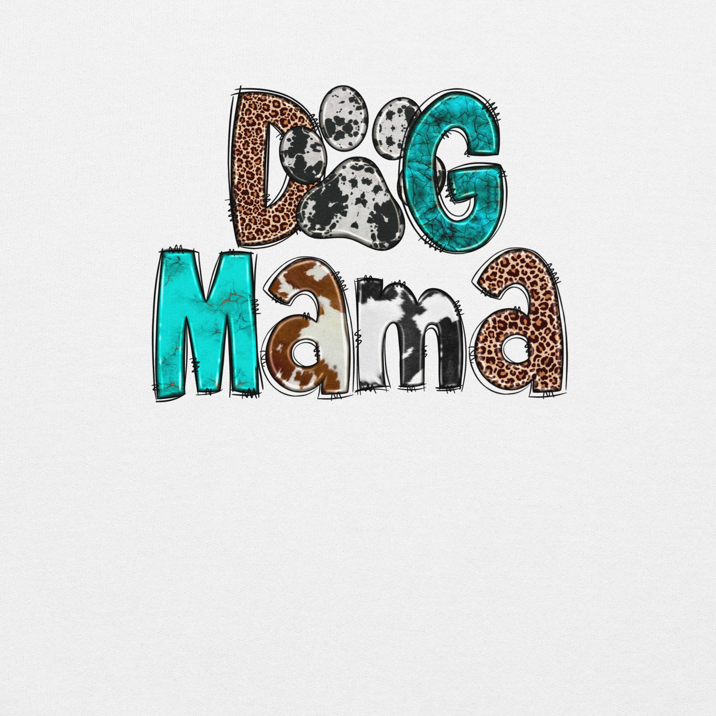 Dog Mama Cowhide Sweatshirt