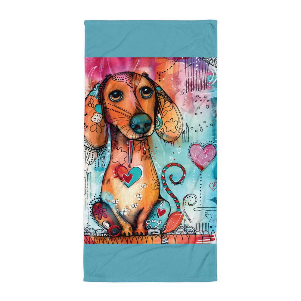 Weiner Dog Beach Towel - DoggyLoveandMore