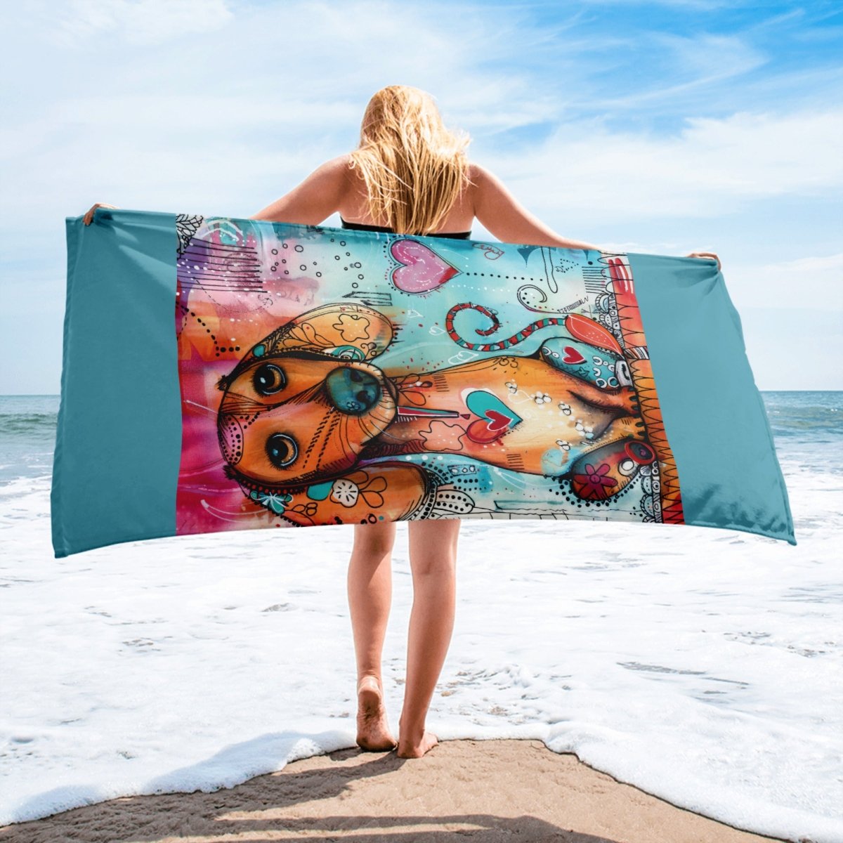 Weiner Dog Beach Towel - DoggyLoveandMore