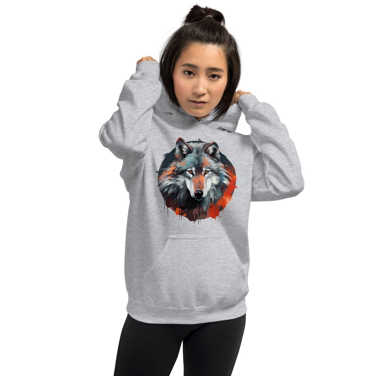 Wolf Head Hoodie - DoggyLoveandMore