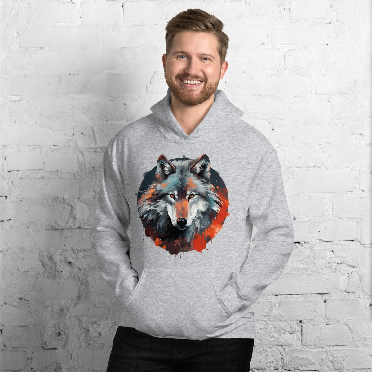 Wolf Head Hoodie - DoggyLoveandMore