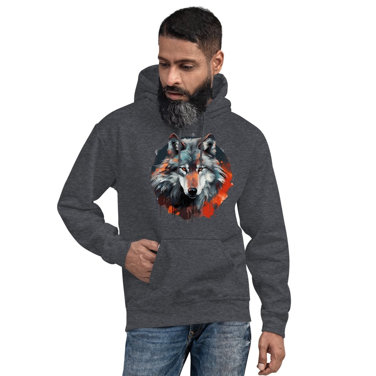 Wolf Head Hoodie - DoggyLoveandMore