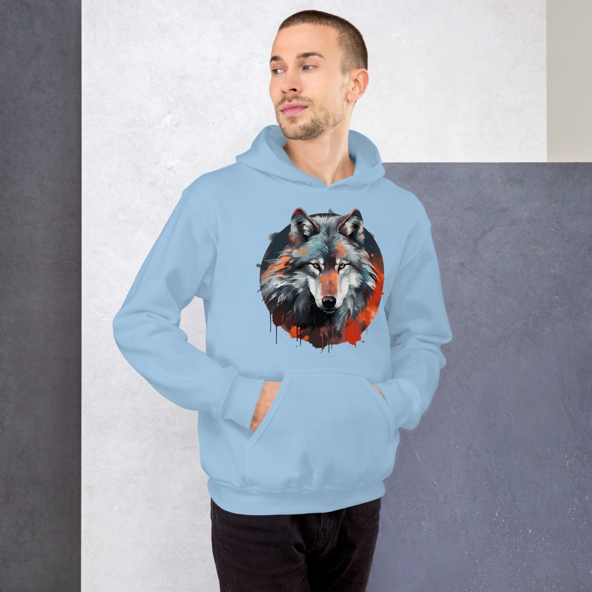 Wolf Head Hoodie - DoggyLoveandMore