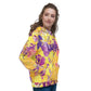 Yellow Floral Dog Mom Hoodie - DoggyLoveandMore