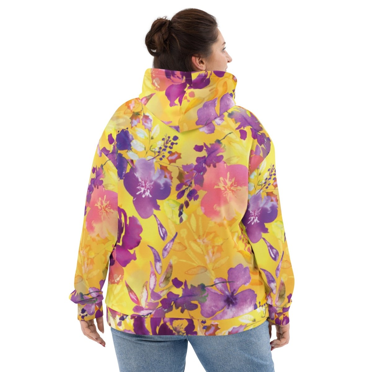 Yellow Floral Dog Mom Hoodie - DoggyLoveandMore