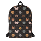 Grey Animal Faces Backpack-DoggyLoveandMore