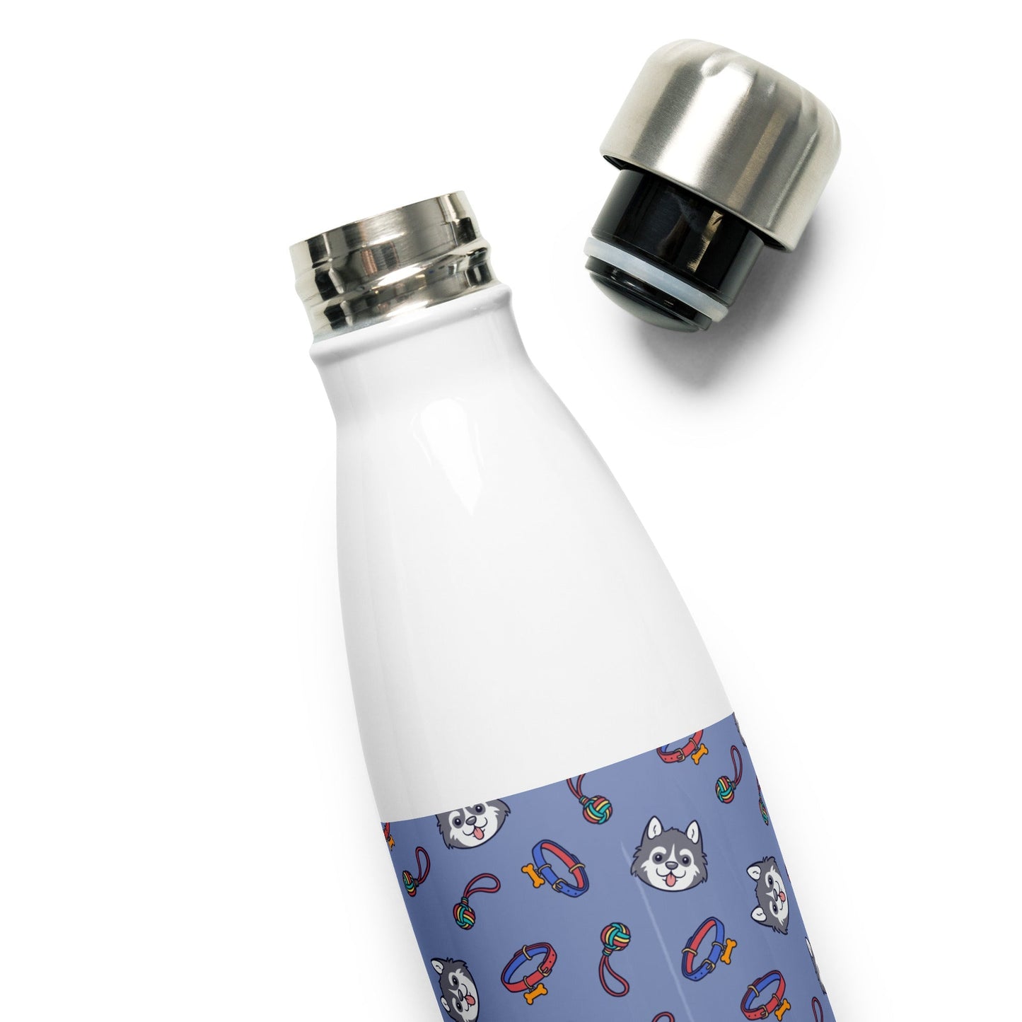 Blue Kids Stainless Steel Water Bottle - DoggyLoveandMore