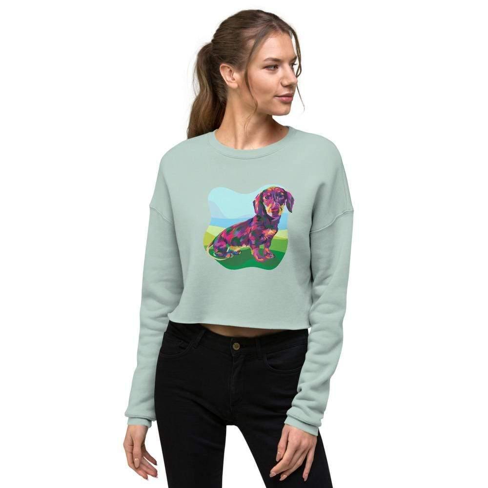 Dachshund Dog Crop Sweatshirt - DoggyLoveandMore