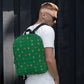 Dark Green Paw Prints Backpack - DoggyLoveandMore