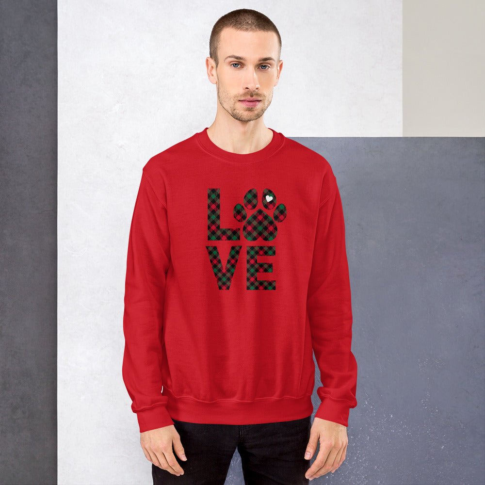 Dog LOVE Christmas Sweatshirt - DoggyLoveandMore