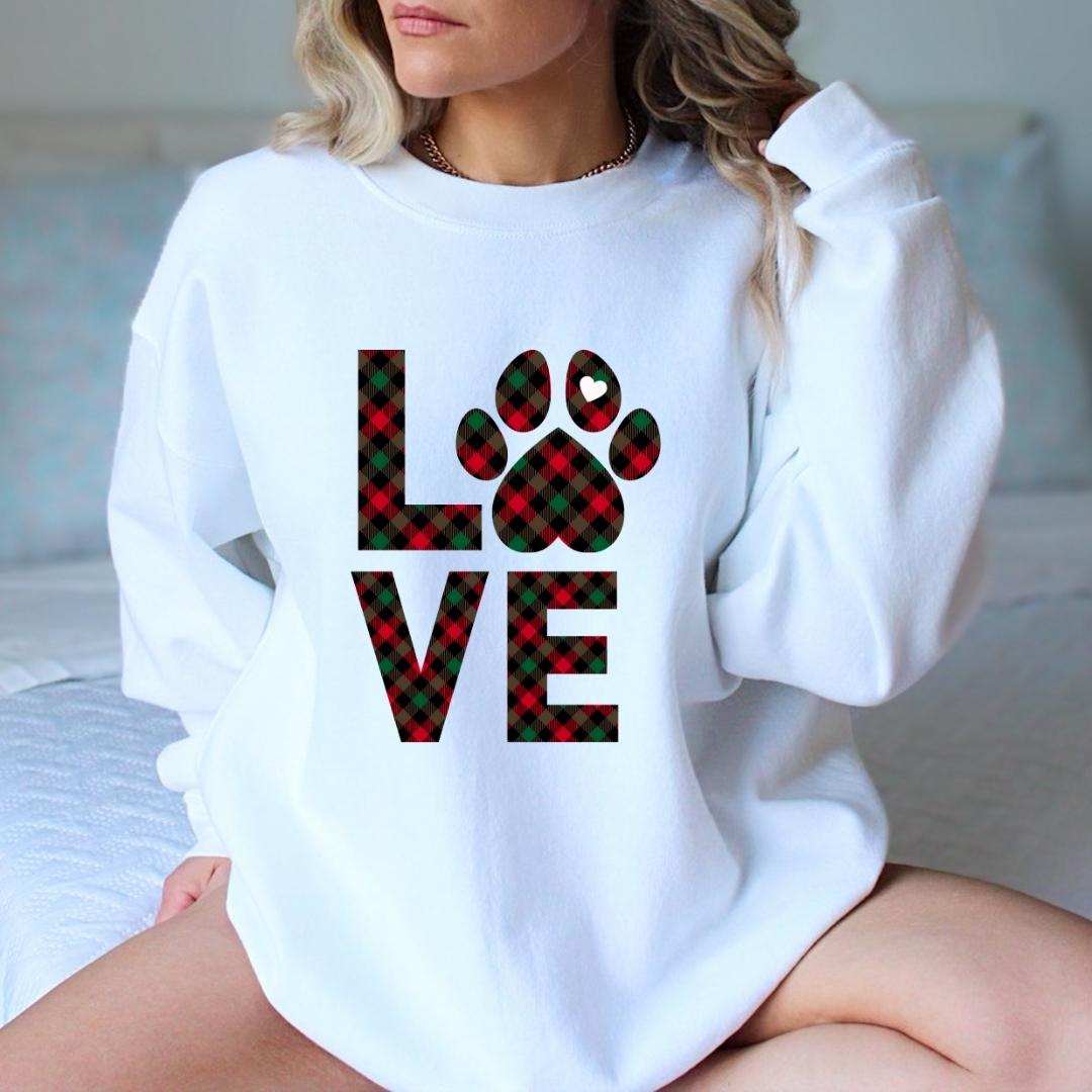 Dog LOVE Christmas Sweatshirt - DoggyLoveandMore