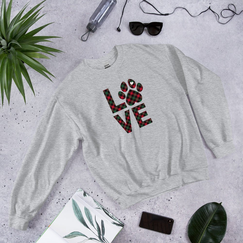 Dog LOVE Christmas Sweatshirt - DoggyLoveandMore