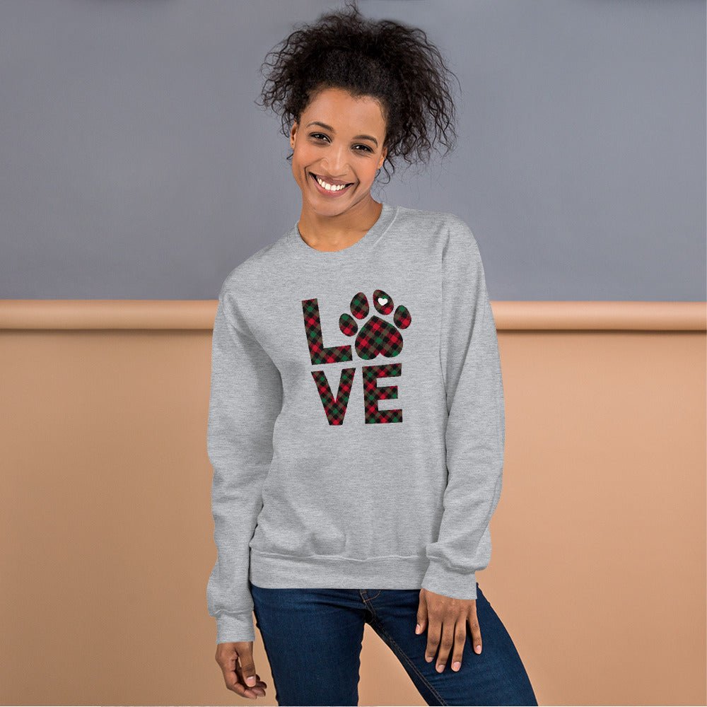 Dog LOVE Christmas Sweatshirt - DoggyLoveandMore