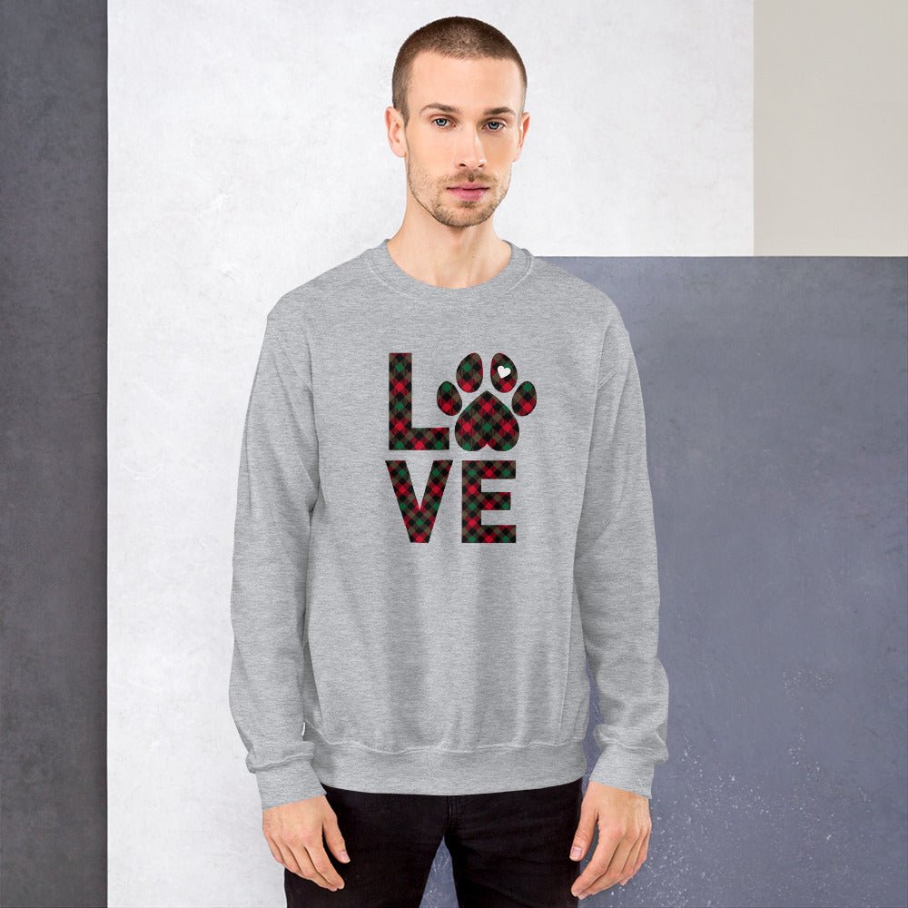 Dog LOVE Christmas Sweatshirt - DoggyLoveandMore