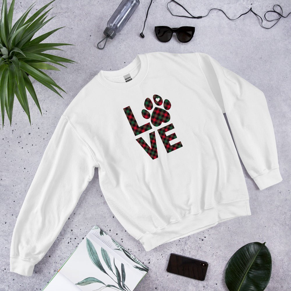 Dog LOVE Christmas Sweatshirt - DoggyLoveandMore