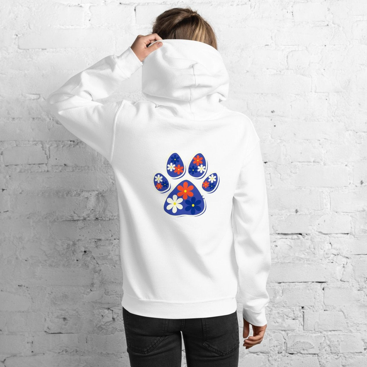 Dog Mama Flower Hoodie - DoggyLoveandMore