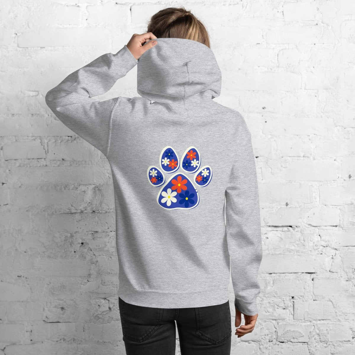 Dog Mama Flower Hoodie - DoggyLoveandMore