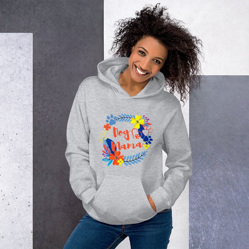 Dog Mama Flower Hoodie - DoggyLoveandMore