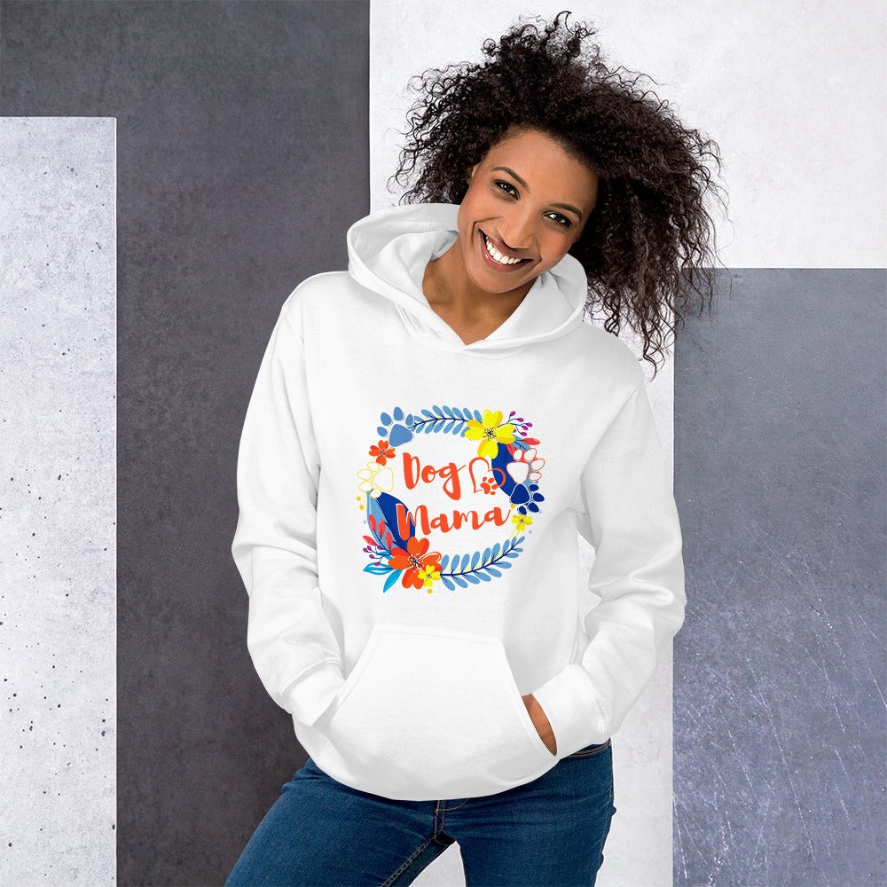 Dog Mama Flower Hoodie - DoggyLoveandMore