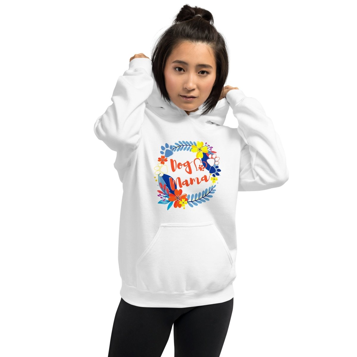 Dog Mama Flower Hoodie - DoggyLoveandMore