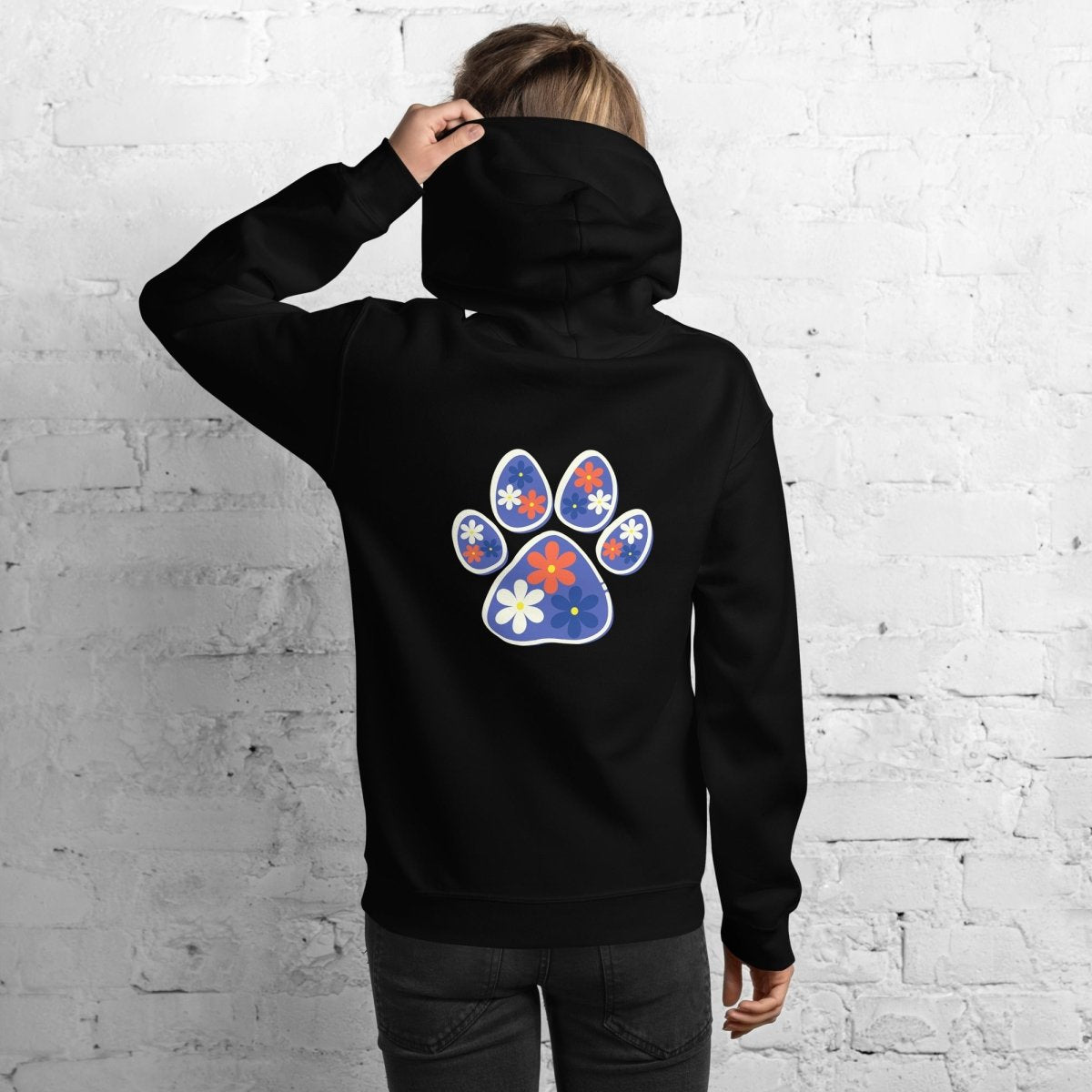 Dog Mama Flower Hoodie - DoggyLoveandMore