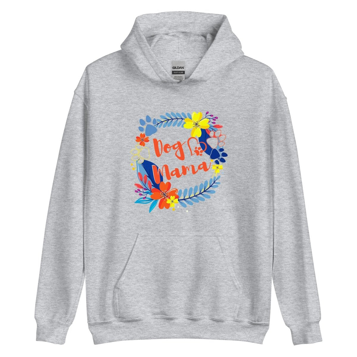 Dog Mama Flower Hoodie - DoggyLoveandMore