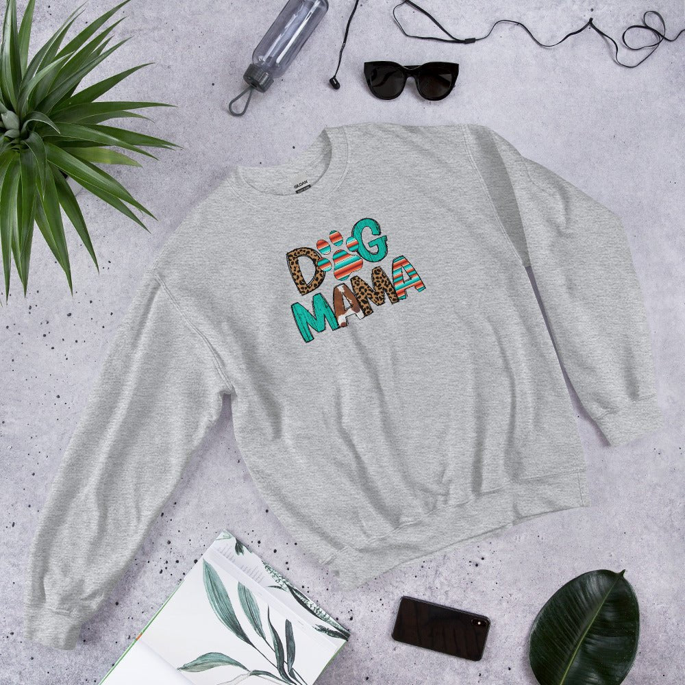 Dog Mama Leopard Print Sweatshirt - DoggyLoveandMore