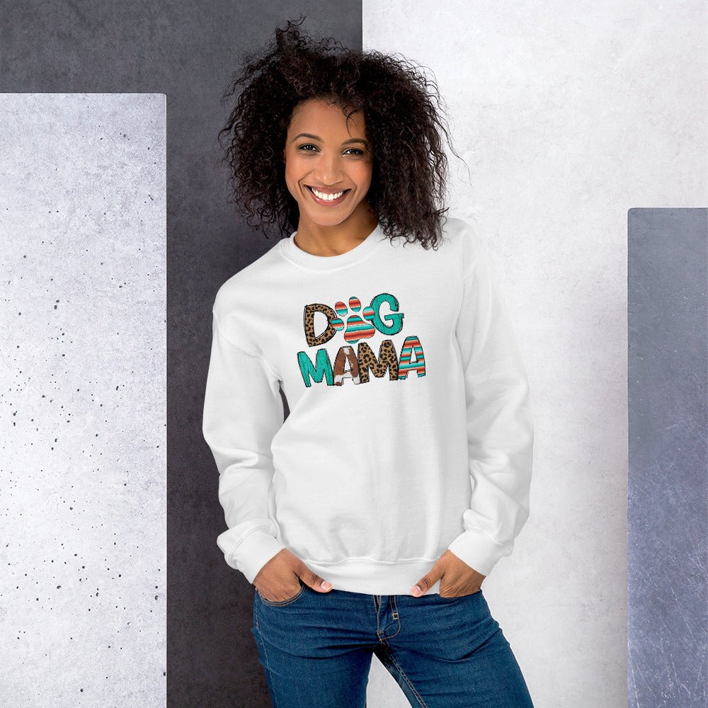 Dog Mama Leopard Print Sweatshirt - DoggyLoveandMore