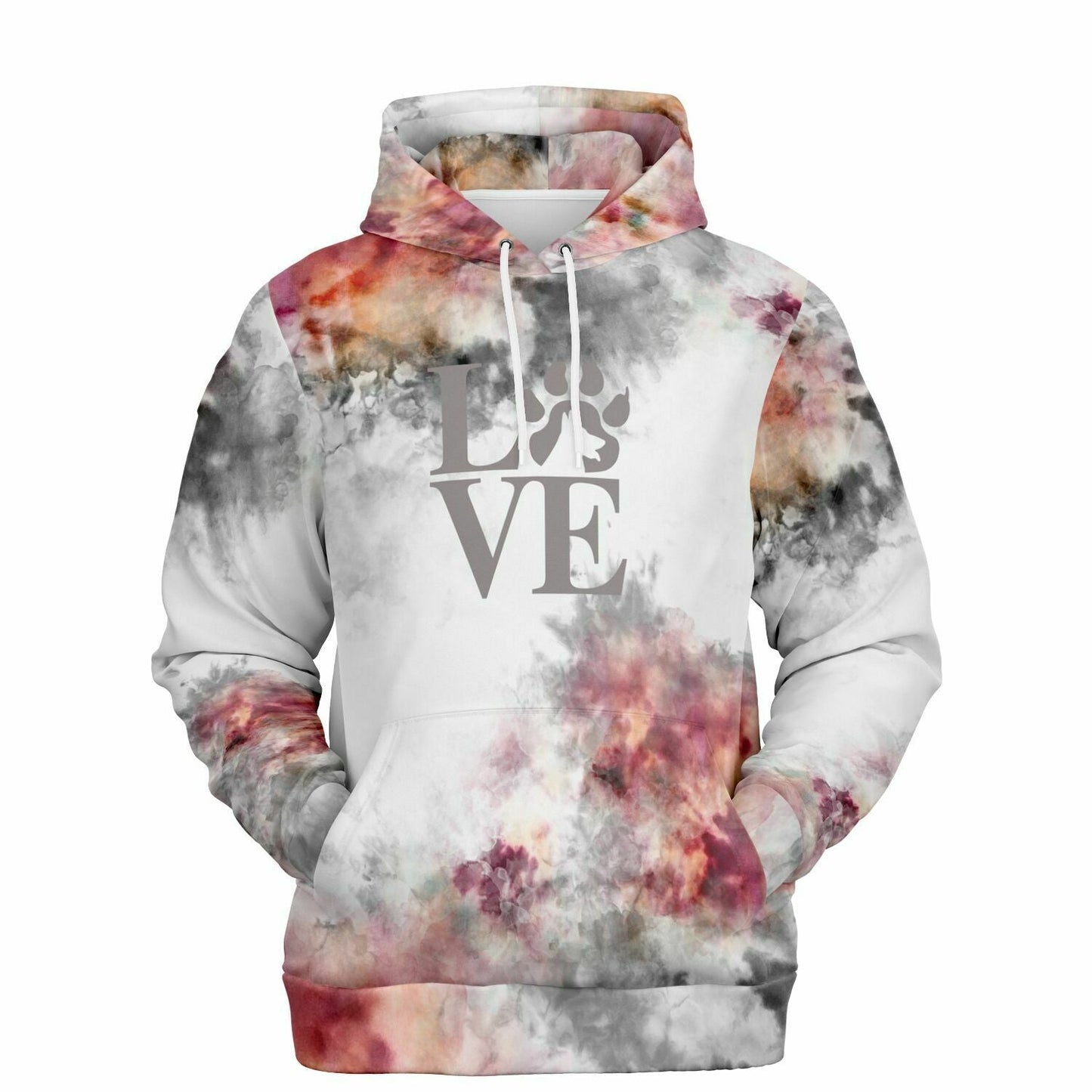 Dog Mom Grey Tie Dye Hoodie - DoggyLoveandMore