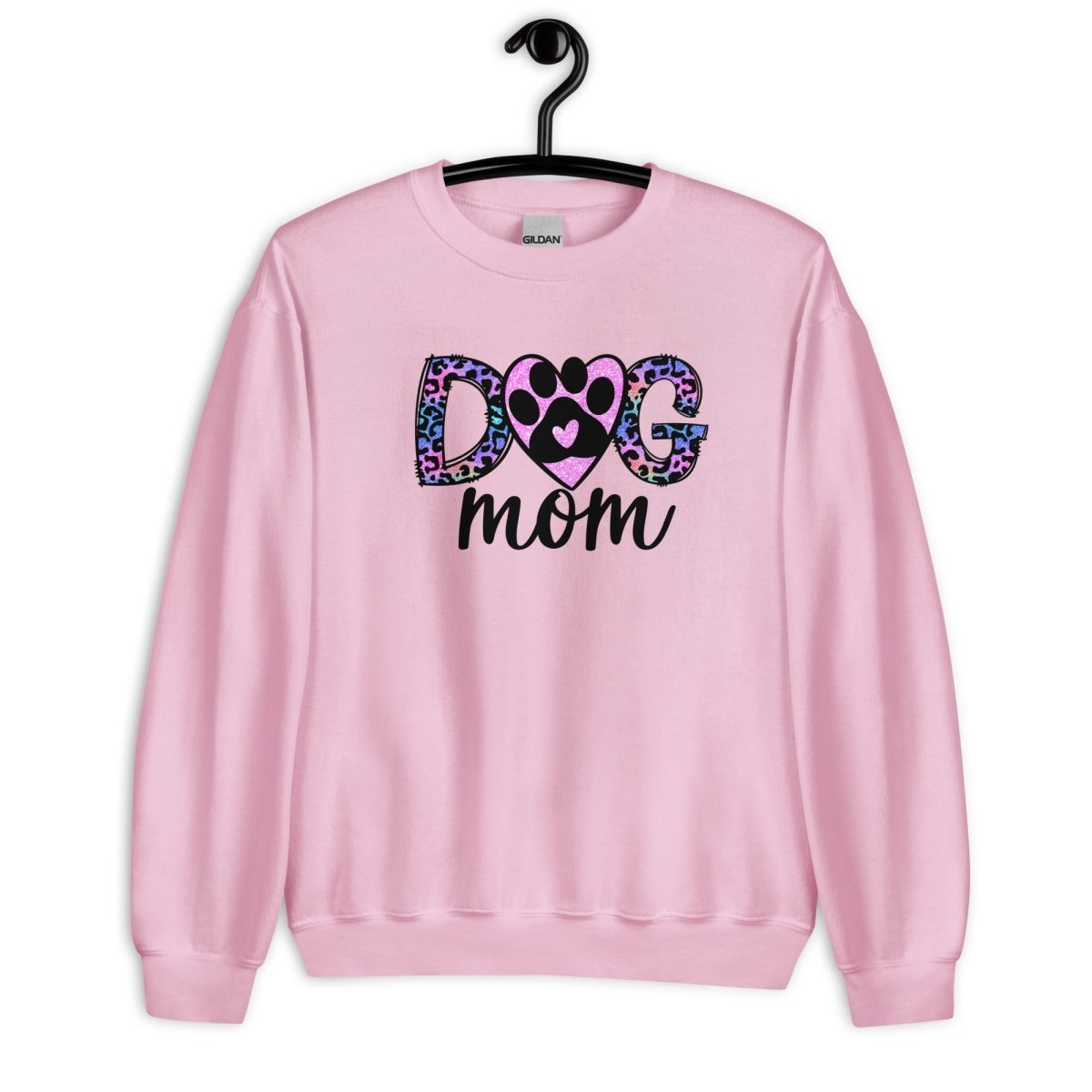 Dog Mom Leopard Paw Sweatshirt - DoggyLoveandMore