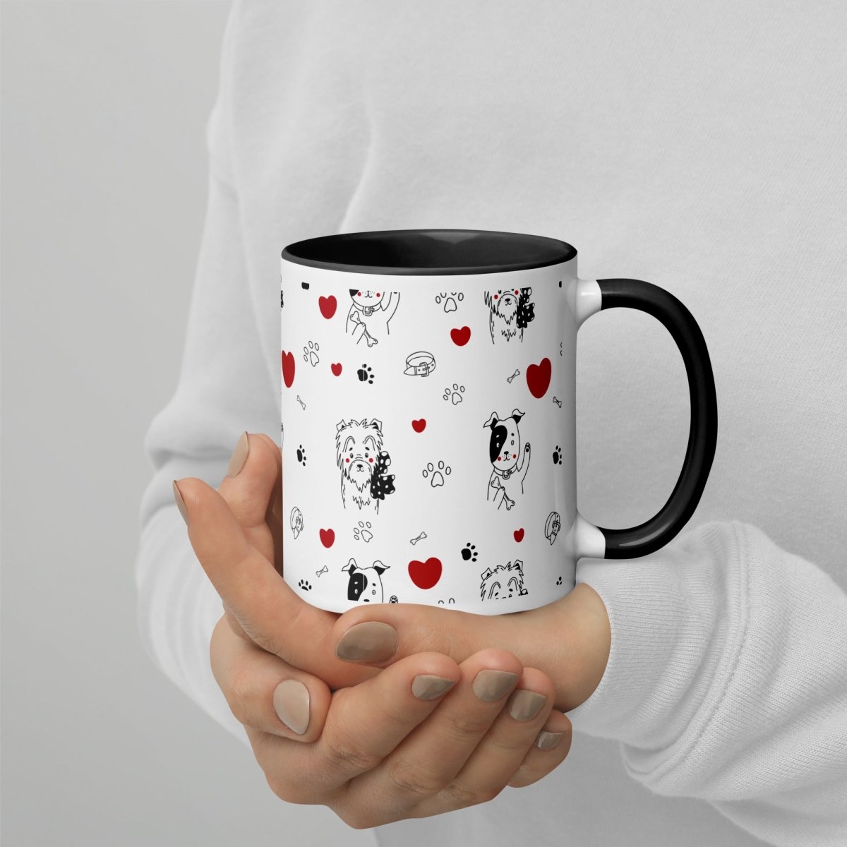 Dogs and Hearts Mug - DoggyLoveandMore