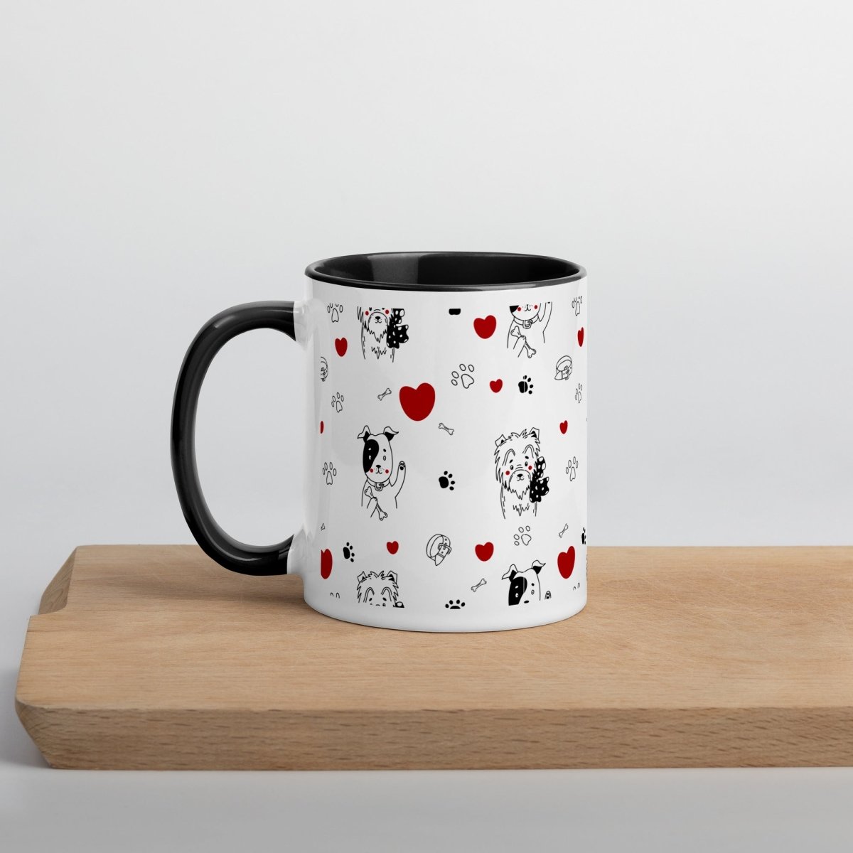 Dogs and Hearts Mug - DoggyLoveandMore