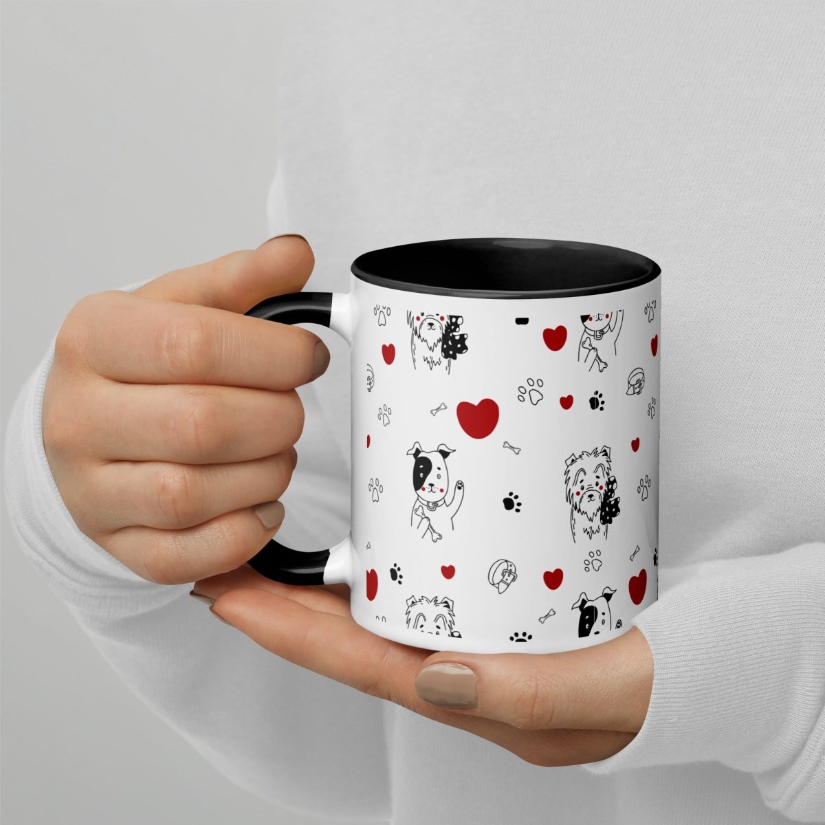 Dogs and Hearts Mug - DoggyLoveandMore