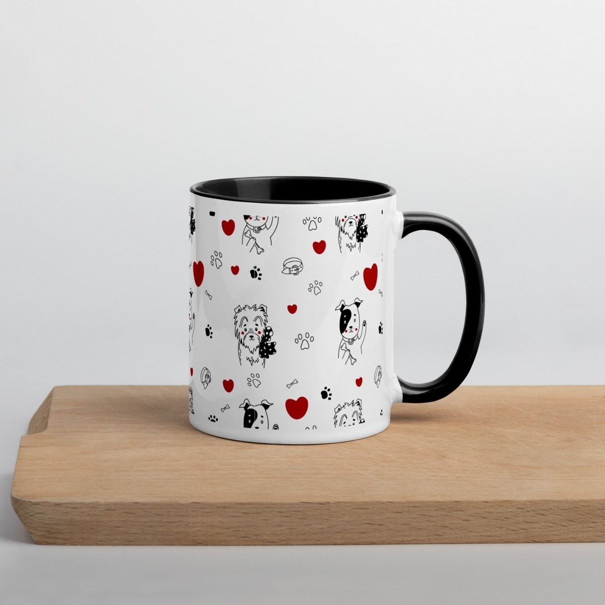 Dogs and Hearts Mug - DoggyLoveandMore